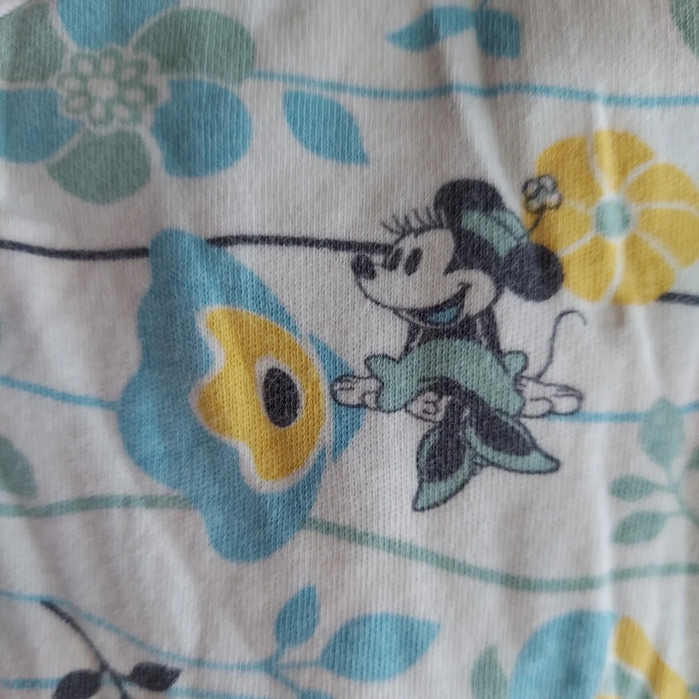 ⭐️ 5/$30 Minnie Mouse sleeper, 3 months, blue, yellow, white, 3 months